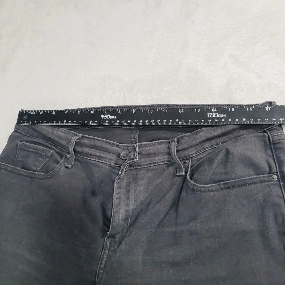 Levi's 711 Skinny Jeans Womens 16W Black Dark Wash Mid Rise Stretch Denim - Picture 12 of 16